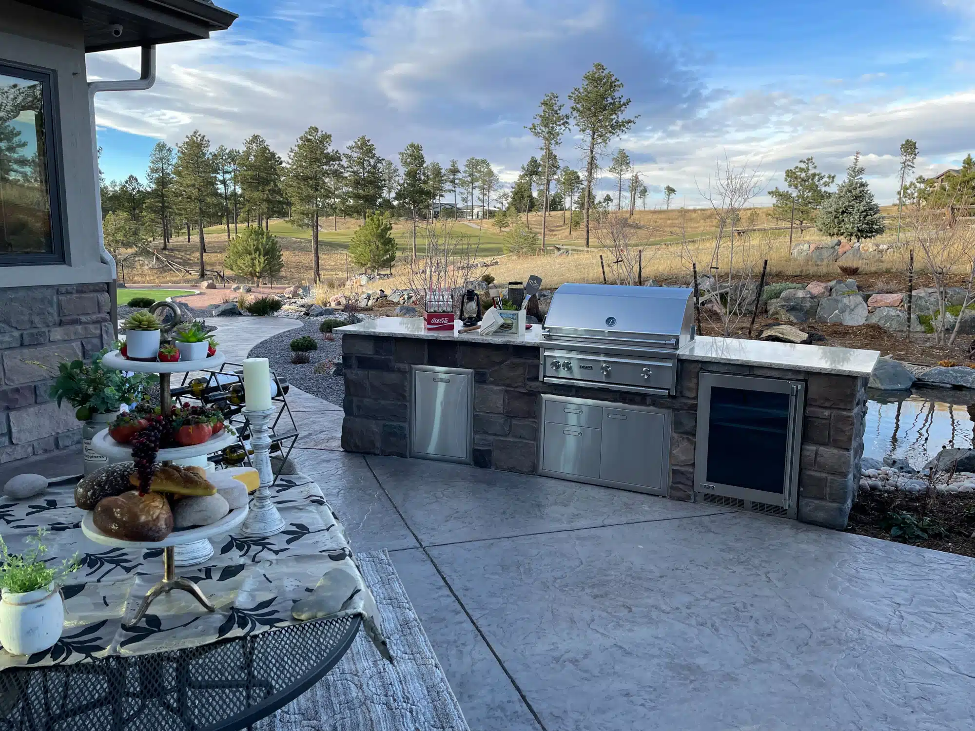 Outdoor Kitchens Parade of Homes- Footprint Decks and Design proudly serves Colorado Springs, Monument, Castlerock, Denver, Peyton, and Black Forrest.