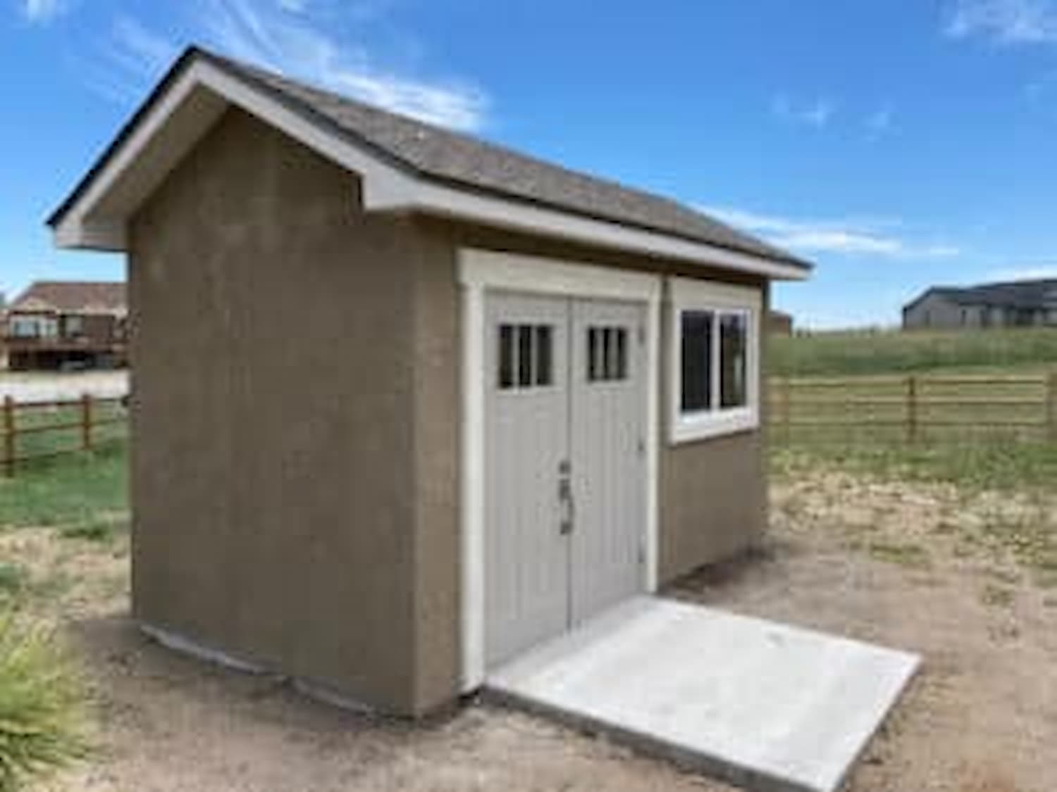Custom Build Sheds - Footprint Decks and Design proudly serves Colorado Springs, Monument, Castlerock, Denver, Peyton, and Black Forrest.