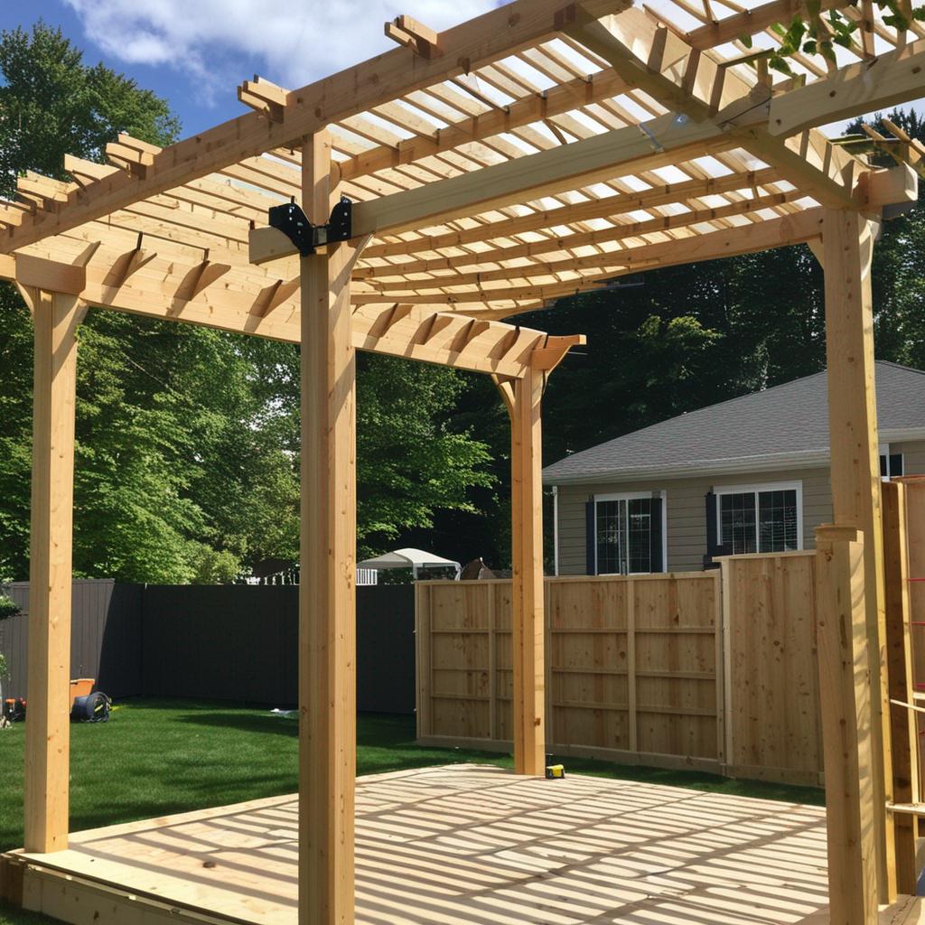 Pergola under construction - Why Hire Professional Pergola Builders In Colorado Springs