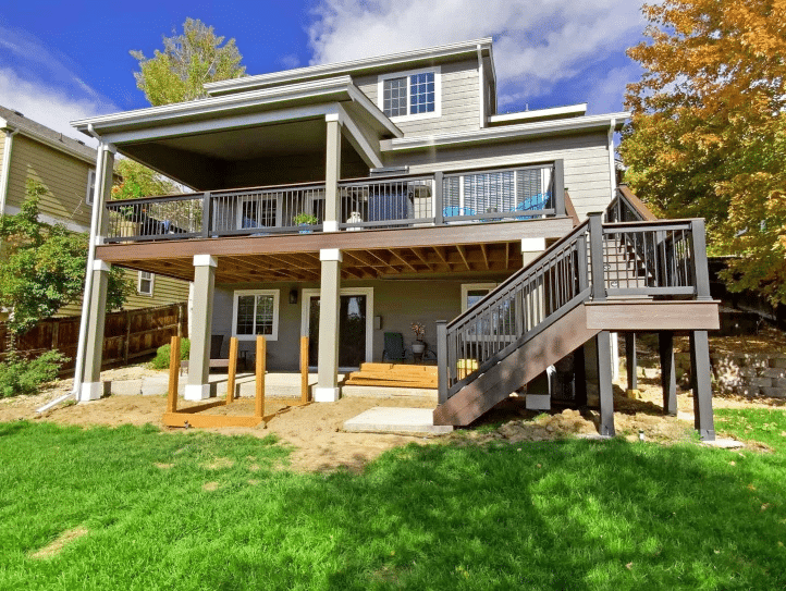 multi-level deck in Colorado