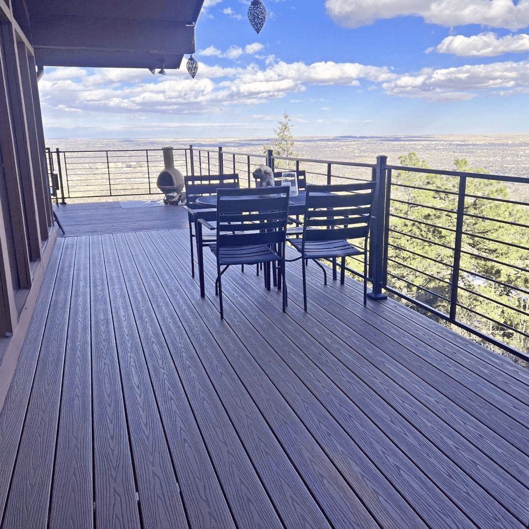 deck design overlooking a view