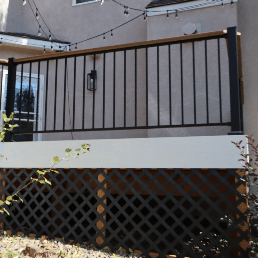 Custom Built Deck and Railing - Footprint Decks and Design proudly serves Colorado Springs, Monument, Castlerock, Denver, Peyton, and Black Forrest.