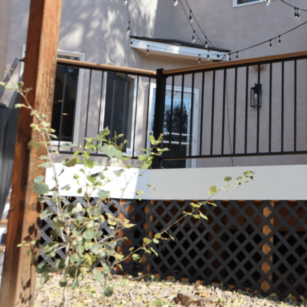 Custom Built Deck and Railing - Footprint Decks and Design proudly serves Colorado Springs, Monument, Castlerock, Denver, Peyton, and Black Forrest.