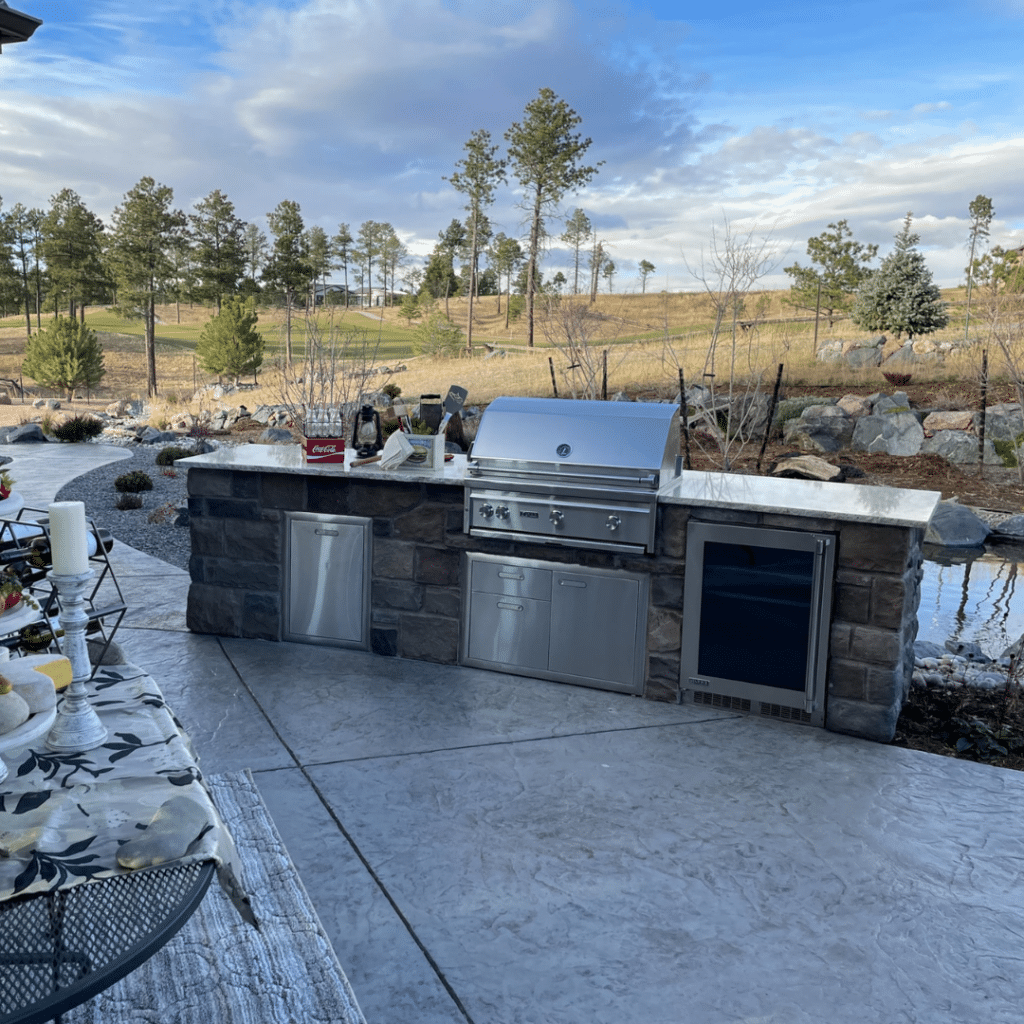 Outdoor Kitchens Parade of Homes- Footprint Decks and Design proudly serves Colorado Springs, Monument, Castlerock, Denver, Peyton, and Black Forrest.